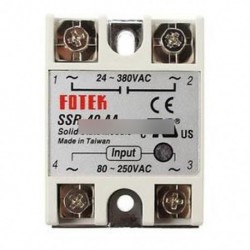 SSR-40AA 40A szilárdtest relé modul 80-250V AC / 24-380V AC