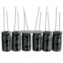 50PCS 1000uF 25V 10mm * 20mm radiális elektrolit kondenzátorok Új