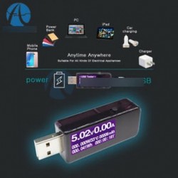 7 az 1-es LCD USB-teszter - 0,91 hüvelykes OLED 7 1 LCD USB 3.0 feszültségáramú akkumulátor kapacitásmérővel