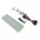 MB102 tápegység modul 3.3V 5V   MB102 próbapanel 830 pont   áthidaló kábel