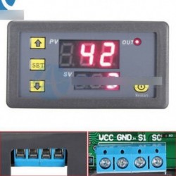 12 V-os ciklusidőzítő késleltetés - 12V LED automata késleltetés ciklus időzítő vezérlő kapcsoló kettős kijelző