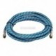 3m-es nylon fonott AIR HOSE levegő kefe kompresszor 1/8 "- 1/8" csatlakozó csatlakozás