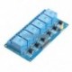 6 csatornás 5V-os relé kártya modul Optikai csatlakozó LED Arduino PiC ARM AVR