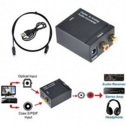 Digitális-analóg Audio átalakító - optikai kábellel 3,5 mm