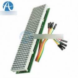 MAX7219 4 mikrokontroller 1 kijelzőn, 5P soros pont mátrix modullal Arduino