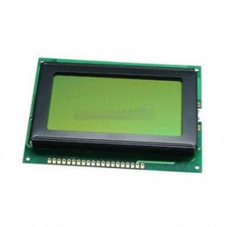 5V 12864 LCD kijelző modul 128x64 pont grafikus mátrix Sárga zöld háttérvilágítás