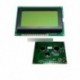 5V 12864 LCD kijelző modul 128x64 pont grafikus mátrix Sárga zöld háttérvilágítás