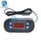 AC 220V LED digitális termosztát hőmérséklet-riasztás vezérlő mérőmodul piros