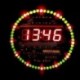 DIY DS1302 forgó LED elektronikus digitális óra készlet 51 SCM Learning Board 5V