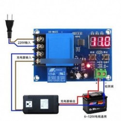 Lítium akkumulátor töltésű digitális vezérlőkapcsoló védelmi panel 3.7-120V XH-M602
