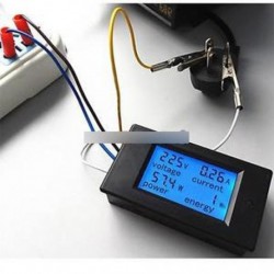 20A váltóáramú digitális LCD panel tápmérő monitor teljesítményenergia feszültségmérő