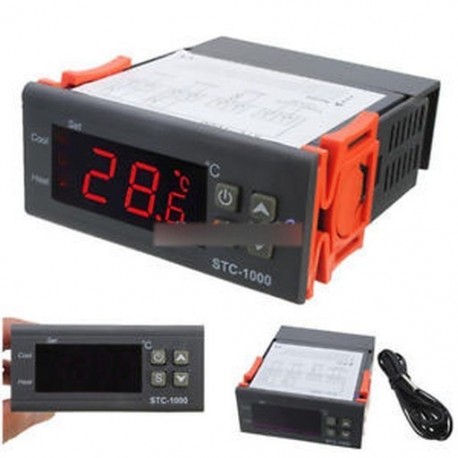 STC-1000--12V - 12V / 24V / 110V / 220V STC-100/1000 digitális hőmérsékletszabályozó termosztát