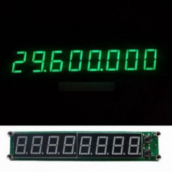 Jelfrekvencia-számláló RF 0.1-60MHz 20MHz ~ 2.4GHz Green Cymometer Tester 8LED