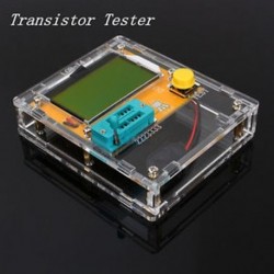 Tiszta LCR-T4 tranzisztor tesztelő dióda Triode kapacitás LCR ESR mérő modul