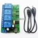 AD22B04 12V 4CH MT8870 DTMF hangjel-dekóder relé Telefon távirányító PLC