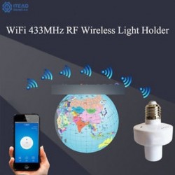 Sonoff E27 Slampher WiFi 433 MHz-es vezeték nélküli fénytartó intelligens kapcsoló modul