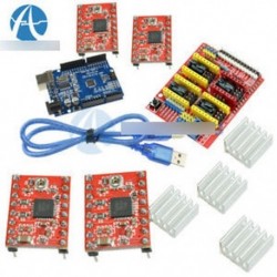 Uno R3 CH340   4x A4988   4x hűtőborda   CNC V3.0 árnyékoló modul
