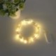 1M koszorú dekoratív könnyű réz huzal CR2032 akkumulátorral működtetett karácsonyi esküvői dekoráció LED szalag
