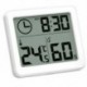 LCD hőmérő higrométer elektronikus hőmérséklet és páratartalomfigyelő óra