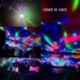 Mini 4LED forgó gömbös USB LED színpadon színes, könnyű autós DJ party kivetítő lámpa eszköz