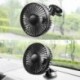 12 V / 24 V-os univerzális mini USB töltő autó elektromos ventilátor tapadókoronggal  fejtámlára is!