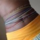 Egyszerű elasztikus színes rizs gyöngy derék lánc testlánc bikini ékszerek a nő lány