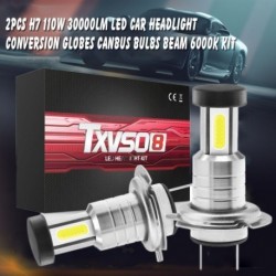 2 db H7 110W 30000LM LED-es autó fényszóró  gömbök Canbus Izzók Beam 6000K készlet