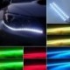 2 db / készlet 30 cm 12 LED-es fény 30cm 3528 SMD LED szalag könnyű, vízálló autódekoráció