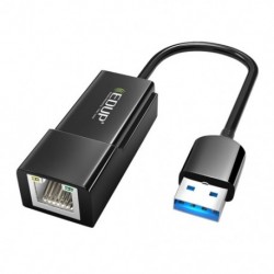 USB gigabites Ethernet adapter 10/100 / 1000Mbps USB 3.0 Lan vezetékes hálózati kártya Rj45 portos USB Splitter Win / Mac