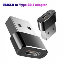 USB 3.0 A típusú  - USB 3.1 C típusú aljzat csatlakozó konverter adapter töltés adatátvitel
