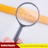Műanyag kézi 5X nagyító nagyító 60 mm-es diák öreg kézi olvasó nagyító