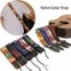 Nejlon gitárszíj akusztikus elektromos gitárhoz és basszusgitárhoz Több színű gitárszíj állítható színes