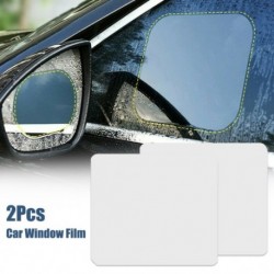 2 db-es autó oldalsó ablak védő köd-ellenes tükrözés elleni esőálló visszapillantó tükör matrica tiszta film