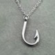 1 PCS ékszer Fishhook nyaklánc horog nyaklánc halászati ékszer horgász nyaklánc