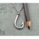 1 PCS ékszer Fishhook nyaklánc horog nyaklánc halászati ékszer horgász nyaklánc