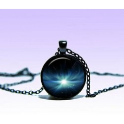 Medál Bolygó NECKLACE Fekete Ékszer Charm Medál Karácsonyi Ajándék