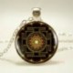 1db buddhista Sri Yantra Tibet ezüst medál lánc, nyaklánc női ékszerekhez