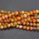 Orange Stripe Agate - Természetes drágakő kerek kő laza gyöngyök tétel 4mm 6mm 8mm 10mm barkács ékszerek készítése