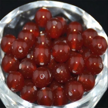 Red Agate - Természetes drágakő kerek kő laza gyöngyök tétel 4mm 6mm 8mm 10mm barkács ékszerek készítése