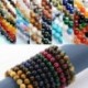 Mixed Carnelian - Természetes drágakő kerek kő laza gyöngyök tétel 4mm 6mm 8mm 10mm barkács ékszerek készítése