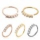 Rose Gold - Orrgyűrű fülkarika Tragus Helix porc fülbevaló kristály rozsdamentes acélból