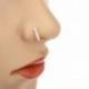 Rose Gold - Orrgyűrű fülkarika Tragus Helix porc fülbevaló kristály rozsdamentes acélból