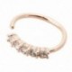 Rose Gold - Orrgyűrű fülkarika Tragus Helix porc fülbevaló kristály rozsdamentes acélból