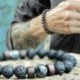 *57 - Karkötő kézzel készített természetes drágakő gyöngyök kerek nyújtó gyógyító reiki 8mm