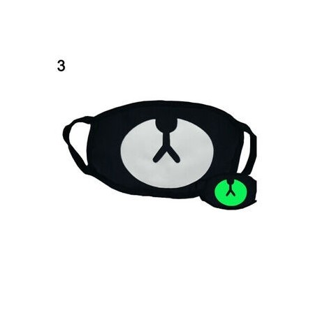 *Medve - FASHION UNISEX COSPLAY PARTY KÜLSŐ HIDEG LUMINOUS  PAMUT száj MASZK