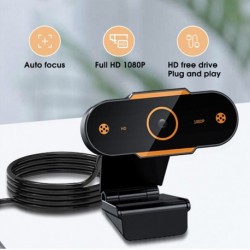 2K webkamera Full HD 1080P webkamera számítógép USB webkamerához mikrofonnal Autofókuszos webkamerák