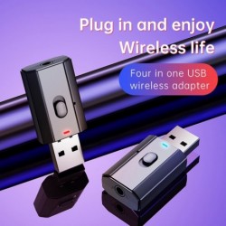 Bluetooth adapter Mini USB vezeték nélküli Bluetooth adóvevő 3,5 mm AUX