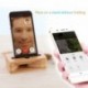 Creative Wood mobiltelefontartó erősítő állvány asztali élő közvetítés Lusta mobiltelefon állvány erősítő alap