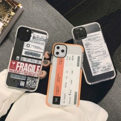 Vicces utazási városi repülőjegy telefon tok iPhone 11 Pro Max XR X XS Max iphone SE 7 8 és hátlaphoz, szilikon puha tokok
