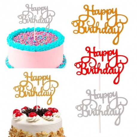 Happy Birthday - Tortadísz szülinapra - Ötféle színben